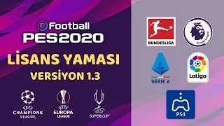 PES 2020 PS4 YAMA  -  BUNDESLİGA - LA LİGA - PREMİER LEAGUE LİSANS YAMASI