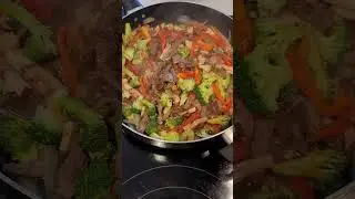 Korean noodles japchae 잡채 making #ytshorts #korean #pancit