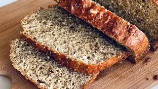 Start your day with HEALTHIER BREAD for breakfast! Without flour and starch! Knead in 5 minutes
