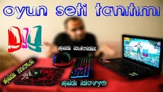 Oyun Seti - Işıklı Klavye Maus Kulaklık - Ne Bilem Ne!