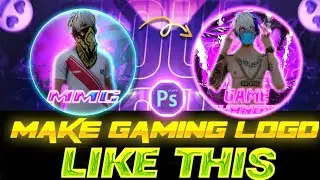 HOW TO MAKE GAMING LOGO IN PSCC #FULL EDITING TUTORIAL OF GAMING LOGO FREE FIRE GAMING LOGO TUTORIAL