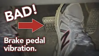 Bad pulse in brake pedal when braking - Brake vibration - Warped rotor - FIXED!