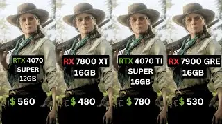 RTX 4070 SUPER vs RX 7800 XT vs RTX 4070 TI SUPER vs RX 7900 GRE