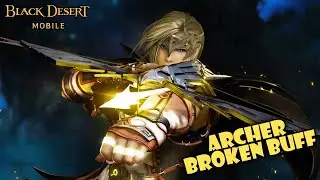 Black Desert Mobile - Archer Buffed Gameplay (KR Server)