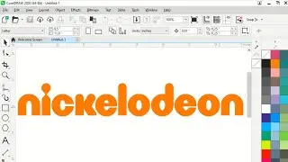 NICKELODEON LOGO IN COREL DRAW