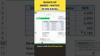 Basics of Index + Match Formula In Excel