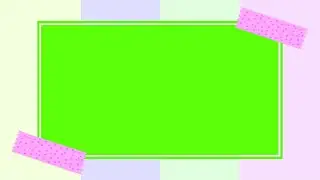 Free green screen frames 4k | kawaii colors [SIMPLY INTROS!]