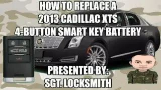 How to replace a 2013 Cadillac XTS 4 Button Smart Key Battery
