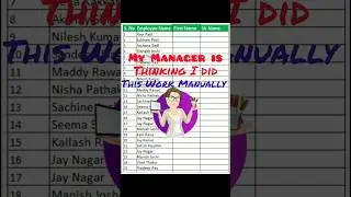 How to separate First name and last name in excel