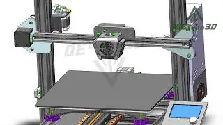 Ender 3 MAX  X Axis Upgrade Linear Rail Installation Guide Animation Version