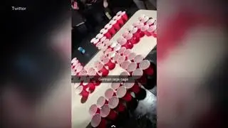 California teens give nazi salute around beer cup swastika