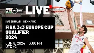 RE-LIVE | FIBA 3x3 Europe Cup Qualifier 2024 | Denmark | Day 2 - Session 1 | 3x3 Basketball
