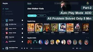Create A Music Website Using HTML CSS JAVASCRIPT | Add Music In HTML Website | Part-2