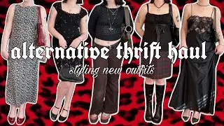 Alternative Thrift Haul | styling gothic, y2k pinterest outfits
