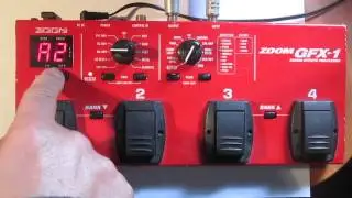 Setup Zoom GFX1 for playing live crunchy sound.