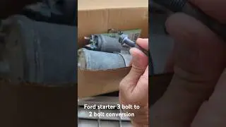 Ford Starter 3 Bolt To 2 Bolt Conversion, Easy How-To