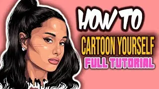 HOW TO CARTOON YOURSELF FULL Ariana Grande  ( ADOBE ILLUSTRATOR )