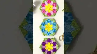 How does your garden grow? #hexagon #englishpaperpiecing #handstitched
