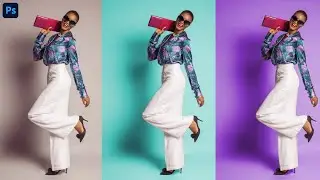 Change any colour of a background in photoshop