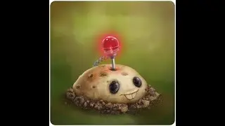 Рисунки по клеткам #17  Картофельная мина из игры Plants vs Zombies