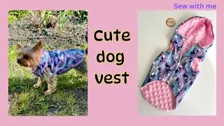 Sew with me/Easy spring vest for my dog with PUL fabric