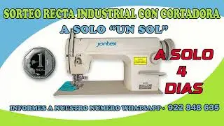 A 4 Dias del sorteo una de maquina de coser