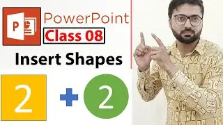 How to insert Shapes in PowerPoint Slide - Class 8