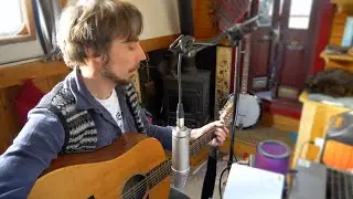 Recording On My Boat - 'That Portion' by Benny Jones - song writer, off grid musician, narrowboat