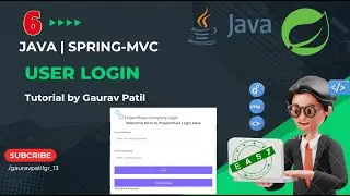 #6: Spring MVC project user login Java tutorial