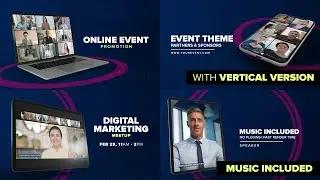 Online Event Promo - Video Opener Template (After Effects)