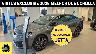 VIRTUS EXCLUSIVE 2025 - Motivos que fazem melhor que Corolla
