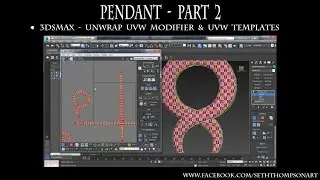 Pendant Part 2 - UVW mapping in 3DsMax