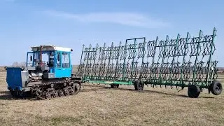 Посевная 2024. Гусеничный трактор ХТЗ на закрытие влаги. Туман 3.