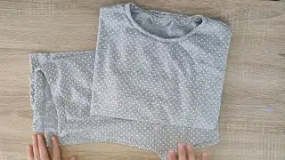 KOLAY ÖLÇÜSÜZ KALIPSIZ PİJAMA DİKİMİ!! KOLAY DİKİŞ!! PRATİK DİKİM