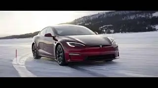 Tesla On Frozen Lake ❄️ FPV Drone