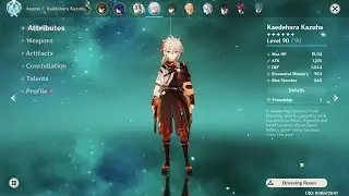 Genshin Impact | Levelling up Kazuha