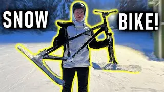 DAS ERSTE SNOW MTB AUF DER SKIPISTE! 😱
