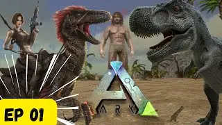 SURVIVING 100 DAYS IN HARDCORE ARK SURVIVAL EVOLVED [EP 01 HINDI]