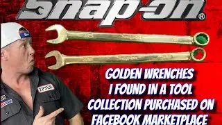 Golden Snap-On Wrenches I Found In Tools Purchased on Facebook Marketplace.