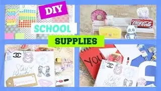 Back to School Supplies - DIY Büroklammern, Youtube heft, Register