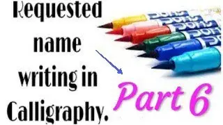 Taking so much name requested in the comment | Name calligraphy lettering |Comment your names.