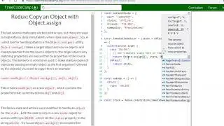 FCC: Redux: Copy an Object with Object assign (17)