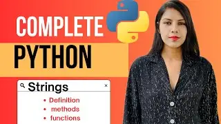 Strings | Strings in Python | Methods | Complete Python 🐍 Python Programming 🐍 #python