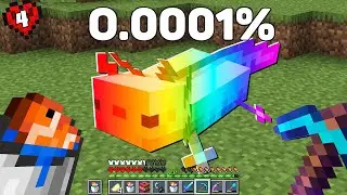 I Find the RAREST and ILLEGAL Mobs in Minecraft Hardcore