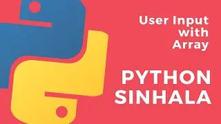 Python Sinhala (Part 30) - Array with User Input