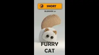 😺 Blender 3 - Fluffy Cat - Modelling Timelapse 