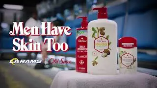 LA Rams use the Body Wash GOAT for Moisturization with Old Spice Moisturize with Shea Butter