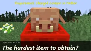 You can get the Piglin Head in Minecraft now ─ ...But, how?
