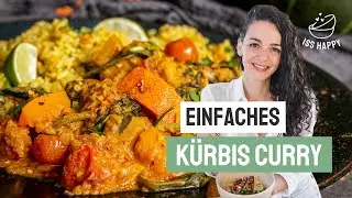 KÜRBIS CURRY | Veganes Curry Rezept mit Kürbis & roten Linsen