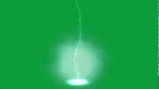 Green Screen Lightning Bolt